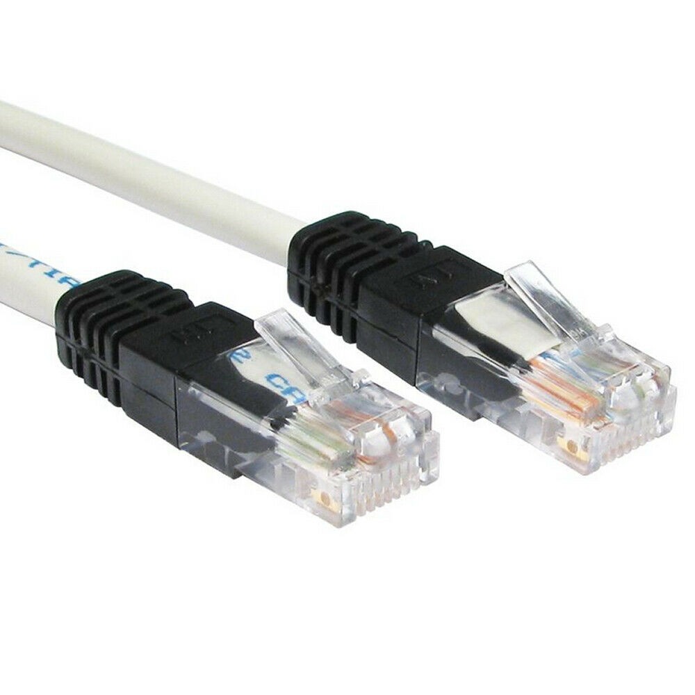 1m Network Ethernet Cat-5E UTP Crossover Cable RJ45 Lead Gigabit Patch