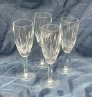 Set of 4 Vintage Waterford Crystal Kildare 7 3/8” Champagne Flutes Glasses