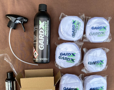 GARDX PROTECT GENUINE PAINT PREPARATION SPRAY 500ml + GLASS GUARD 70ml