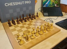 Chessnut Pro AI Electronic Chessboard Set – Full Wooden Pieces Recognition, 55cm