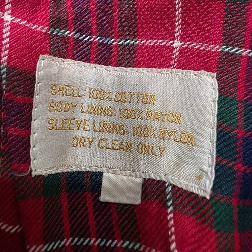Vintage Baracuta G9 Van Heusen Harrington Corduroy Jacket 1970’s Plaid L 44 Rare image 10
