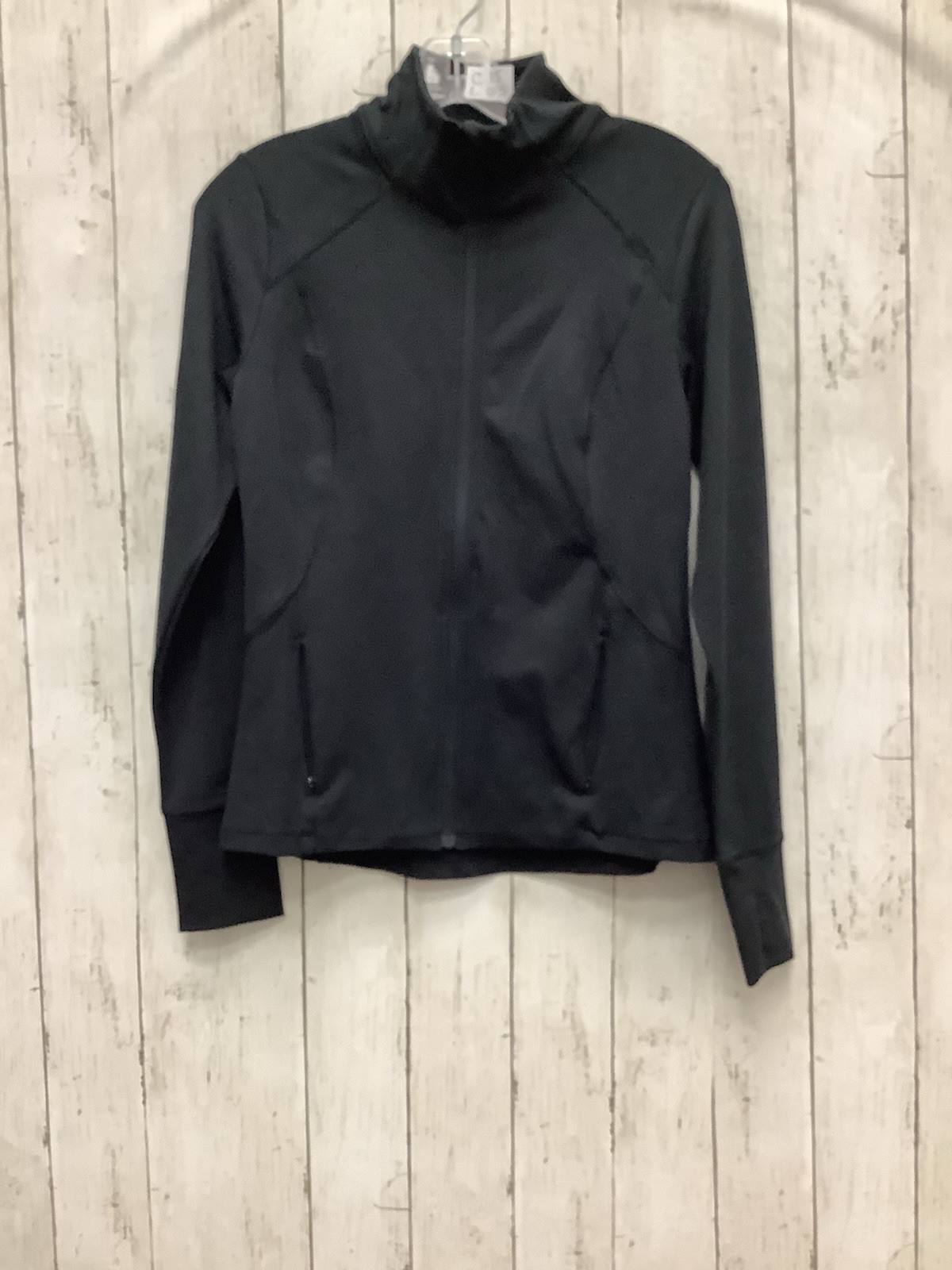 All in Motion Women’s Full Zip Performance Jacket - Black Athletic Track Top
