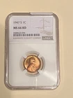 1947 S NGC MS66RD  Lincoln cent