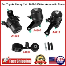 4pcs Engine Motor & Transmission Mount Set For 2002-2006 Toyota Camry 2.4L Auto