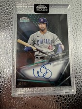 Topps 2021 Chrome Black Green Refractor Auto Willson Contreras #CBA-WCO /99