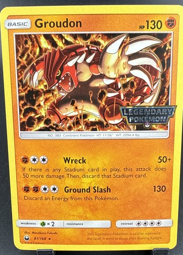 Groudon - (Cosmos Holo) (Gamestop Promo) 081/168 Miscellaneous Cards & Products