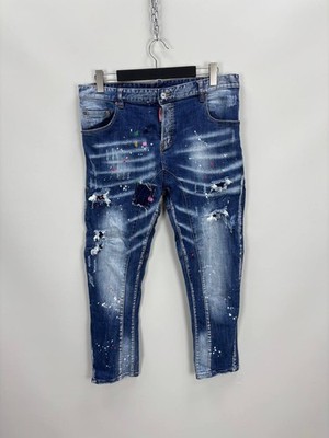 Mens jeans Dsquared2 Size 54 Color Blue Duties Paid (USA)