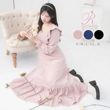 Thanksgiving sale target back ribbon maxi dress Jirai New