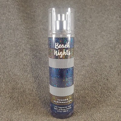 Bath & Body Works Beach Nights Summer Marshmallow Fragrance Mist  8oz 