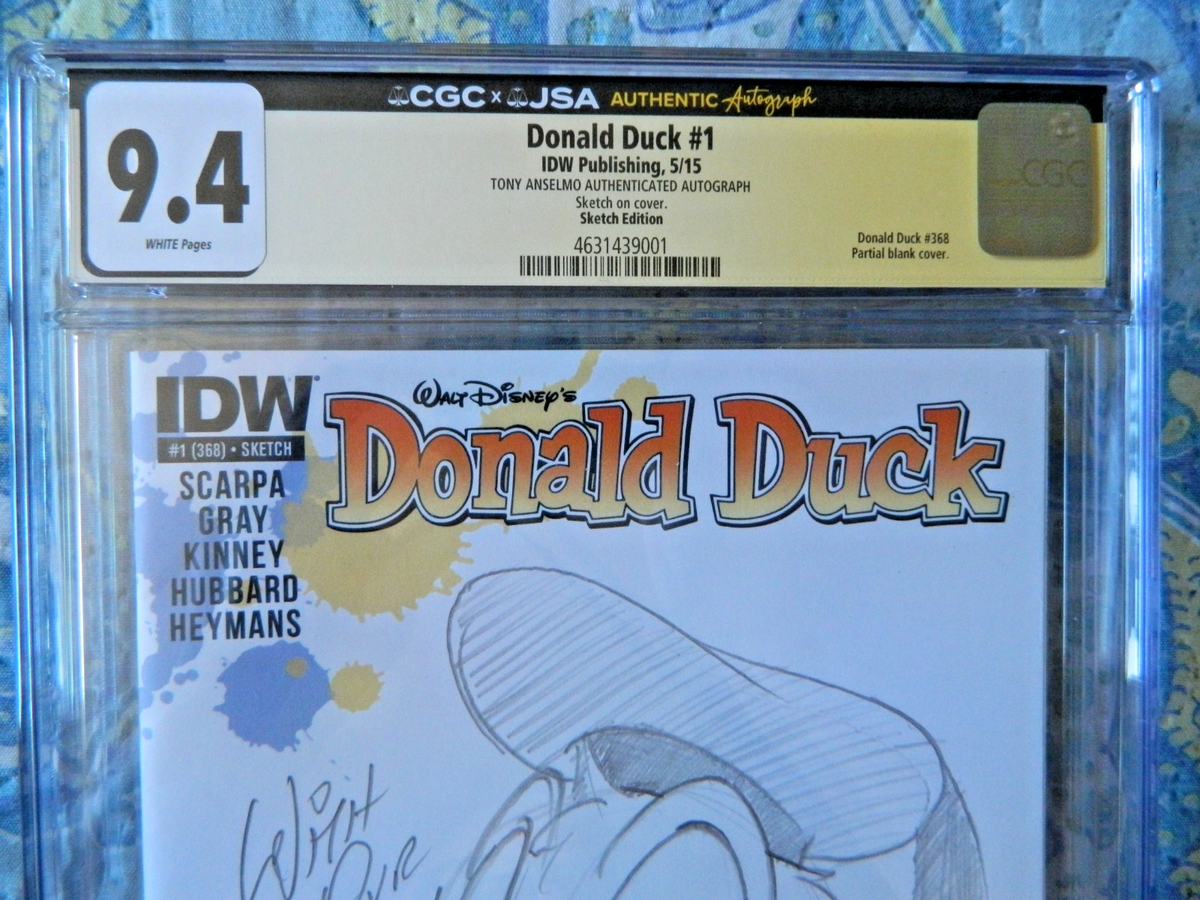 Walt Disney Donald Duck #1 IDW Publishing Sketch Edition Tony