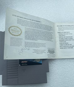 Mission Impossible Nintendo NES Video Game 1990 W/Manual Tested Works