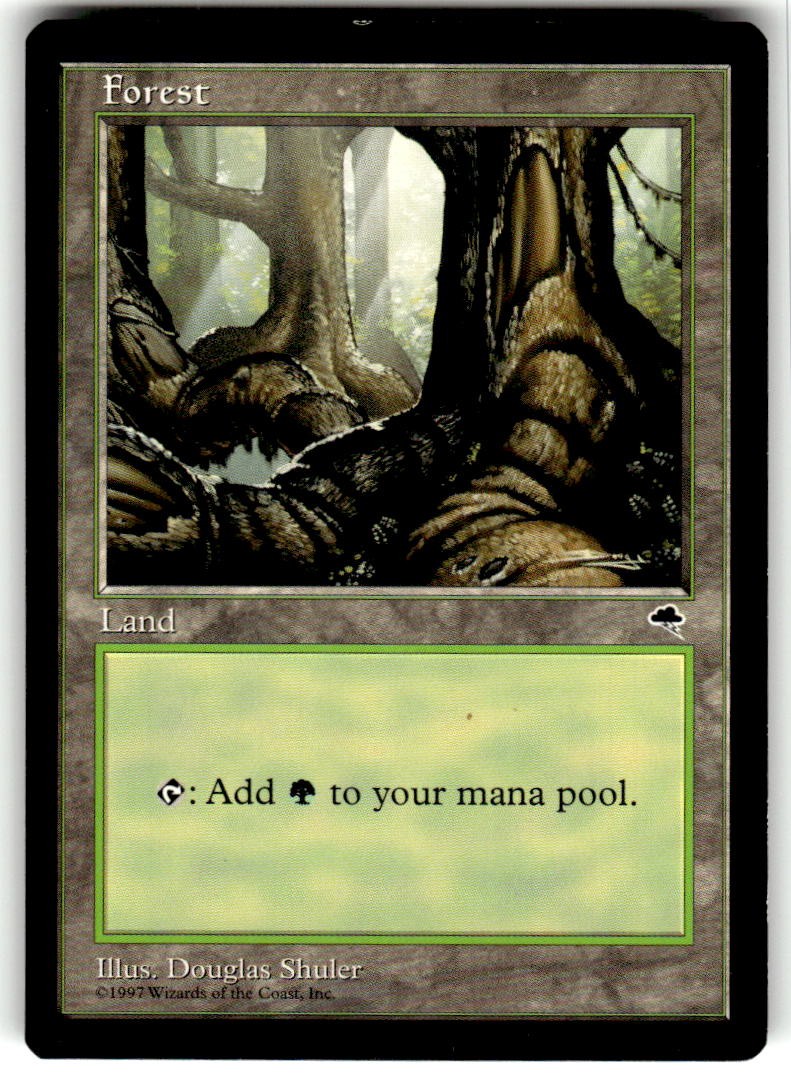 Forest (Pond) 348 Land Tempest Magic: The Gathering Near Mint