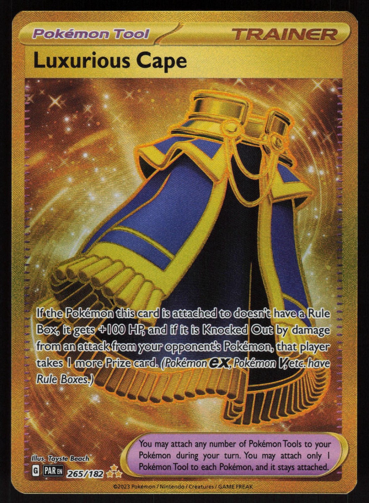Luxurious Cape 265/182 Paradox Rift Hyper Rare POKEMON - QTY