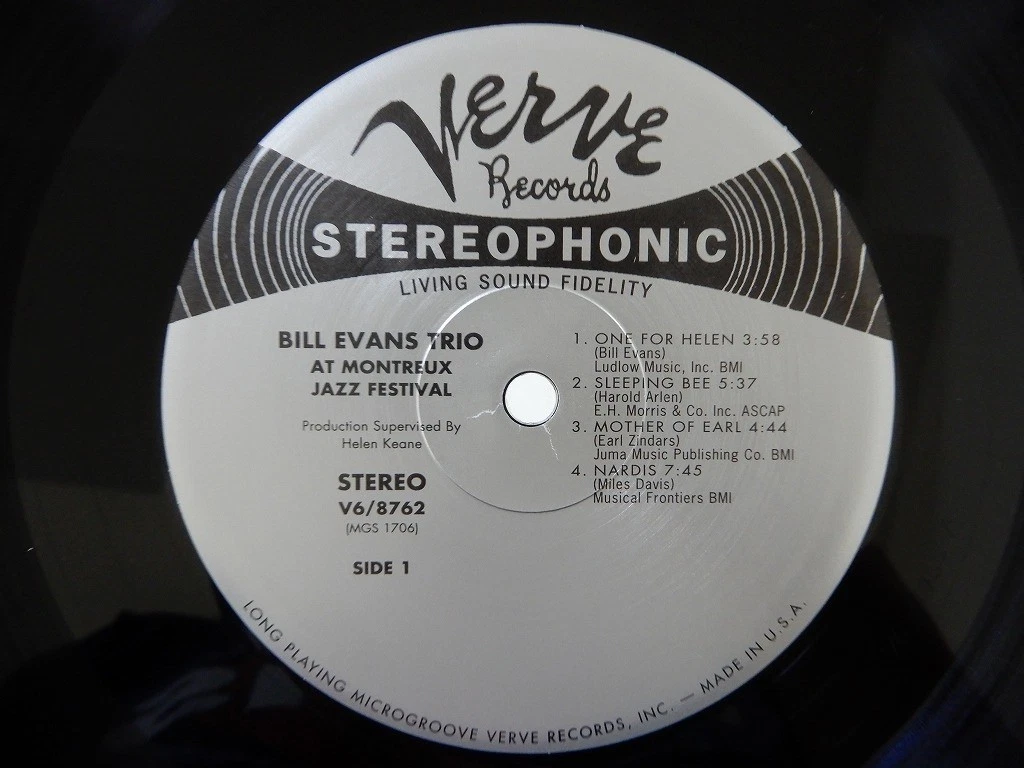 Bill Evans At The Montreux Jazz Festival Verve V6-8762 US 180 g VINYL LP