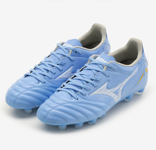 Mizuno Morelia Neo IV Pro MD Mens Soccer Cleats Blue White Gold P1GA263425