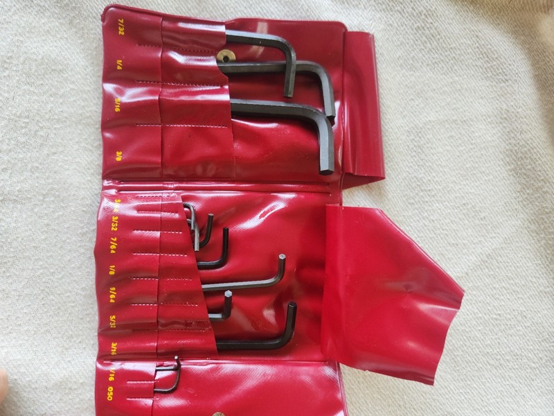 Vintage 12 Pc UNBRAKO SPS Key Fold No.2 Allen Wrenchs