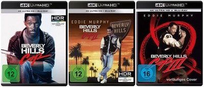 Beverly Hills Cop 1-3 im Set - 4K Ultra HD + Blu-ray # UHD+BD-NEU