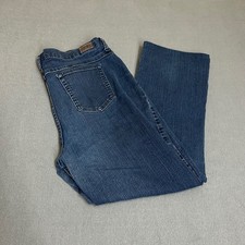 Riders by Lee Jeans Womens 16P Blue Good Straight Leg Dark Wash Denim