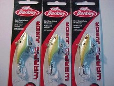 3 NEW BERKLEY WARPIG Junior Lipless Crankbait   1/4 oz.   2"  PURDY SHAD LURES
