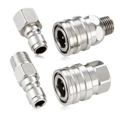 #ad 4 PCS Pressure Washer Coupler Quick Connect Stainless Steel 4PCS 1 4in NPT $23.50