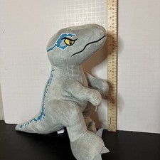 Jurassic World Velociraptor Blue Plush Figure Stuffed Dinosaur