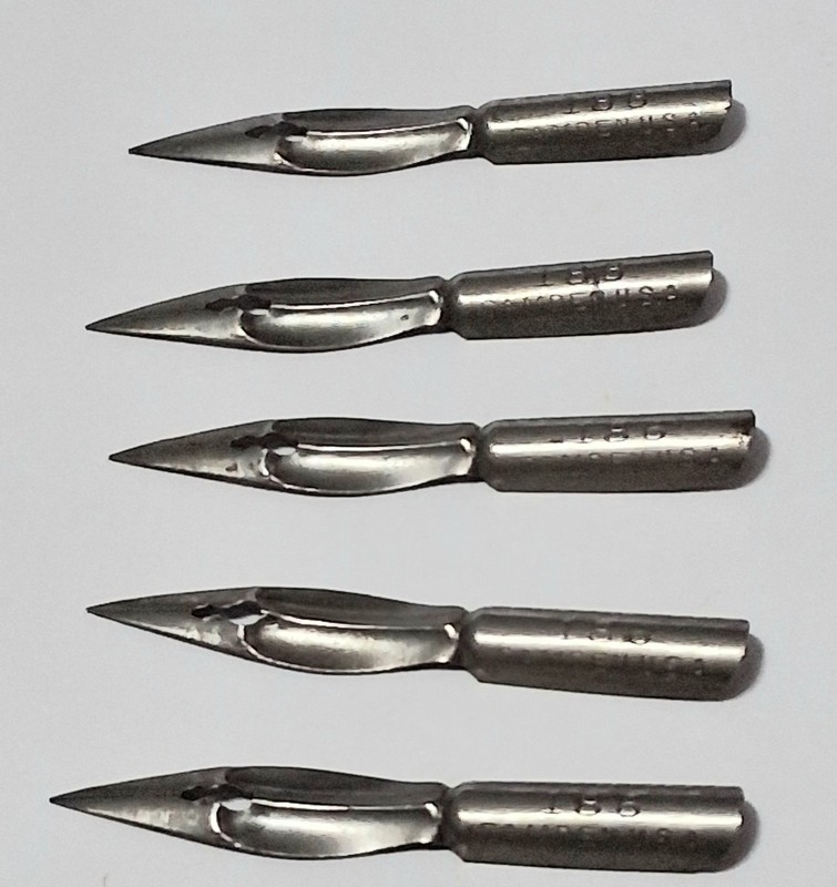 5  Vintage. C H Hunt Pen Nibs # 186 UNUSED. but vintage