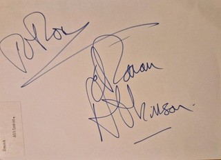 ROWAN ATKINSON ORIGINAL AUTOGRAPH. MR BEAN