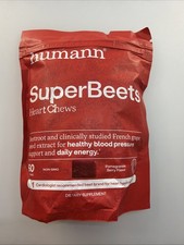humann SuperBeets Heart Chews Blood Pressure Support Pomegranate Berry 60ct