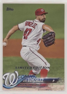 2018 Topps Online Exclusive Limited Edition /1000 Gio Gonzalez #113 0h1