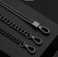 20 200 CM Replacement Women Black Purse Chain Handbag Strapping Crossbody Bag G