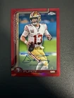 Topps 2025-26 Topps Chrome Brock Purdy 49ers Autograph Card True Red /5 #BA-BP