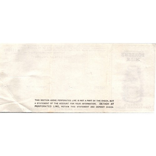 Borden's Milk Borden's Farm Products Co Antique Sales Stub K18 - Picture 2 of 2