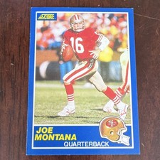 SCORE 1989 Score Joe Montana #1 San Francisco 49ers Base Set Football Card
