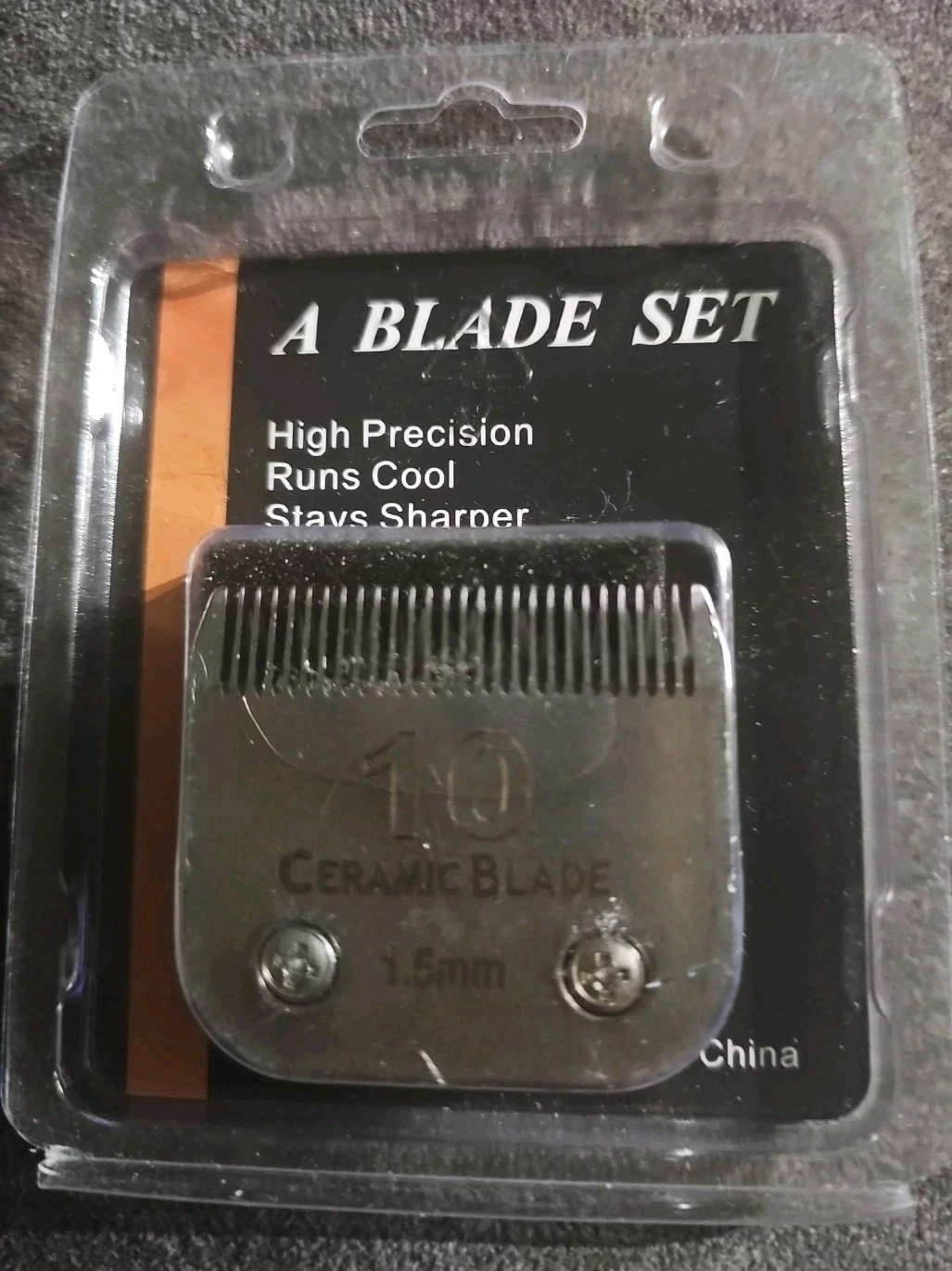 #10 CERAMIC EDGE 1.5mm Steel Pet Grooming Blade Fit AG,Wahl KM5 KM10 KM2 Clipper