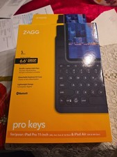 ZAGG Pro Keys Wireless Keyboard Case For iPad Air M3 M2 11" / iPad Pro 11" 1-4 G