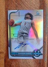 2021-22 Bowman Chrome - Shaedon Sharpe - 1st Refractor Auto