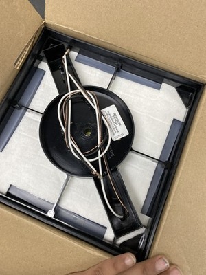 Progress Lighting P5745-31 2-Light 10'' Black Outdoor Flush Mount Fixture