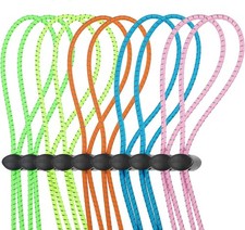 10 Sets Adjustable Swimming Goggle Bungee Strap Replacement with Clamp