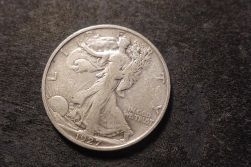 1927-S VF Walking Liberty Half Dollar Nice PSC
