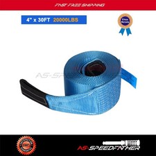 4 X 30 30ft Car Van Truck Tow Rope 20000 Lbs Towing Tow Blue