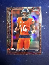 2025 Topps Chrome NFL Courtland Sutton Leather Refractor #86 Denver Broncos
