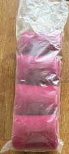 Pink Horse Leg Wraps Set of 4 Equestrian Protective Gear in Plastic Packaging