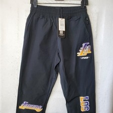 Los Angeles Lakers Pants Mens Small Black NBA Basketball Track Joggers Fan Gear