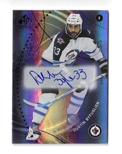 2025-26 SP Game Used #115 DUSTIN BYFUGLIEN * Purple AUTO /5 * SSP