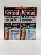 2x KERASAL MULTI-PURPOSE NAIL REPAIR FOR NAILS & TOES 0.43oz EA SEALED MR 397