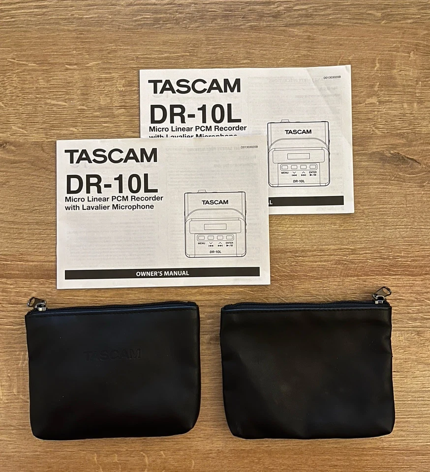 2x TASCAM DR-10 L Ansteckmikrofone / Lavalier-Mic inkl. Tasche und SD-Karte - Bild 3 von 4