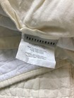 Pottery Barn Pick- Stitch Yellow & 1 EuroPillow Sham Linen Cotton 90 X 85 — photo 2