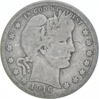 1916-D Barber Quarter Average Circ