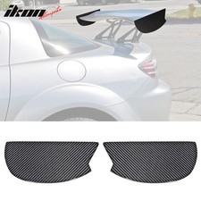 Universal Gt Rear Trunk Spoiler Wing Lip Carbon Fiber Side Plate