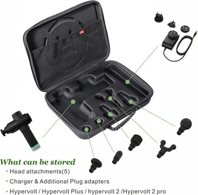 Waterproof Hypervolt Carrying Case with 5 Attachment Slots - Shockproof Design